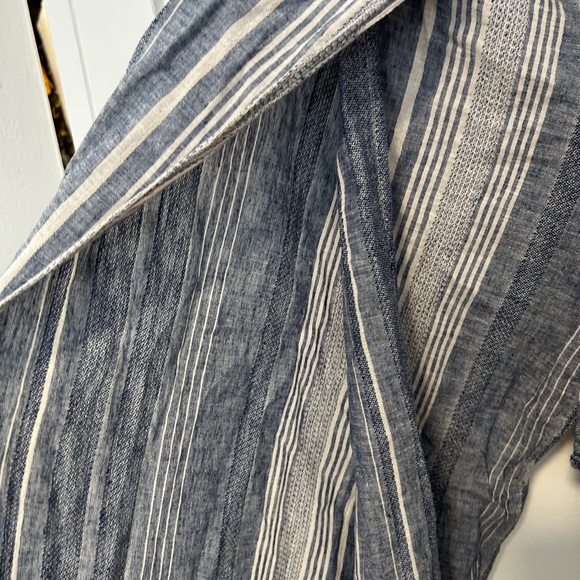 express petite wide leg linen culote with slits. NWT - Picture 2 of 5